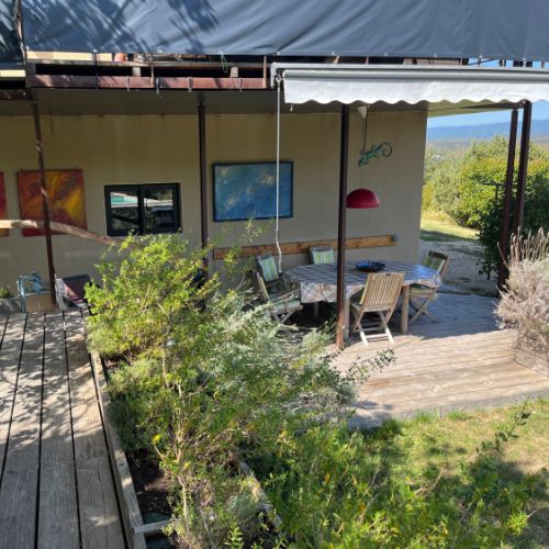 Terrasse au gîte Esprit Nature